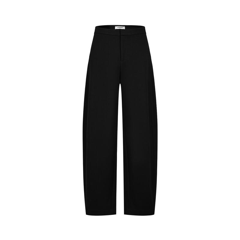 Jiu Zi Anna Kou Women's Fleece-Lined Curved-Leg Pants