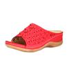 Womens Shoes Wedges Sandalias Hollow Out Solid Peep-toe Slippers
