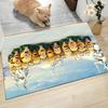 1Pc Christmas Minion Celebration Carpet Rug Soft Washable Antislip Home Living Room Sofa Mats Personalized Christmas Rug