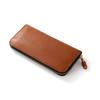 Naru Genuine Tochigi Leather Long Wallet for Men and Women, Large Capacity, Slim, Coin Purse, Card Case, Round Zipper, Stylish, Popular Brand, Made