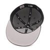 NEW ERA 59FIFTY Atlanta Braves Side Patch Two Tone Cap Storm Grey/Black MLB ONSPOTZ Exclusive Under Visor Fitted Baseball Hat 7 3/8