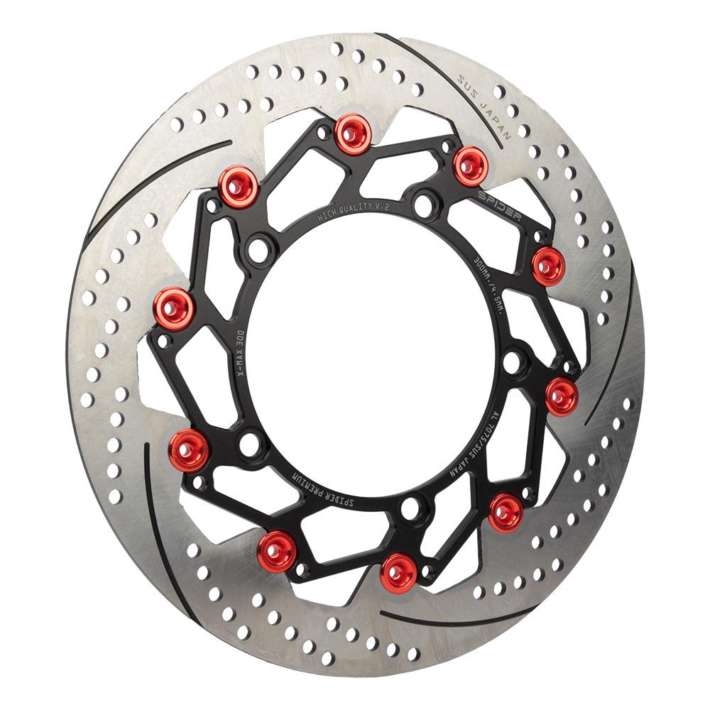 Motorcycle Accessories 300MM Brake Disc Rotor For YAMAHA XMAX300 Motorbike Replacement Parts Front Disc Brake Pad красный