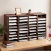 VEVOR Wood Literature Organizer 36 Compartments Office Mailboxes Brown, Countertop Literature Sorter for Files Documents Papers