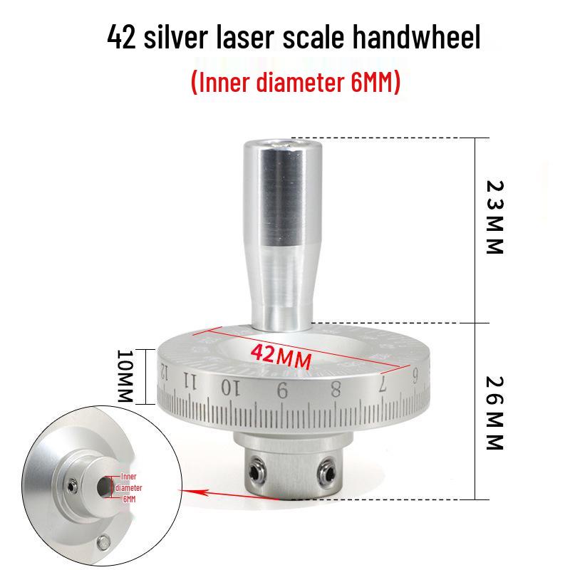 Metal Laser Scale Manual Slide Table Tool with Angle Handle Handwheel