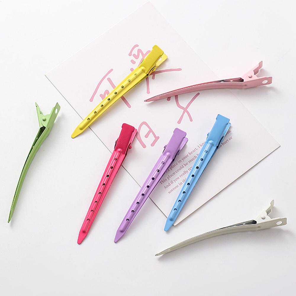 10pcs Metal Duckbill Clip Curly Hairpin Barrettes Hairstyle Hair Styling Clips Clamps Haircut Hairclip Tool Fluffy Hair Barrette