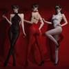"6D Super Shiny Horse Oil Stockings Open Crotch Backless Jumpsuit – Sexy, Tight, Alluring Full-Body Wrap"