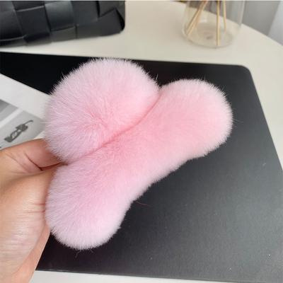 Rex Rabbit Hair Clips Headdress Cute Hair Accessories For Women  Plush Scratching Hair Headdress Fashion Girls Hair Accessoreis