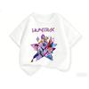 2026 Fun Huntrix Kpop Demon Hunters T-Shirt for Boys Girls Fans Gift Summer Crew Neck Short Sleeve Tees Fashion Kids T-shirt