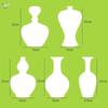 Kids' DIY Blue and White Porcelain Vase Kit for School Craft Projects