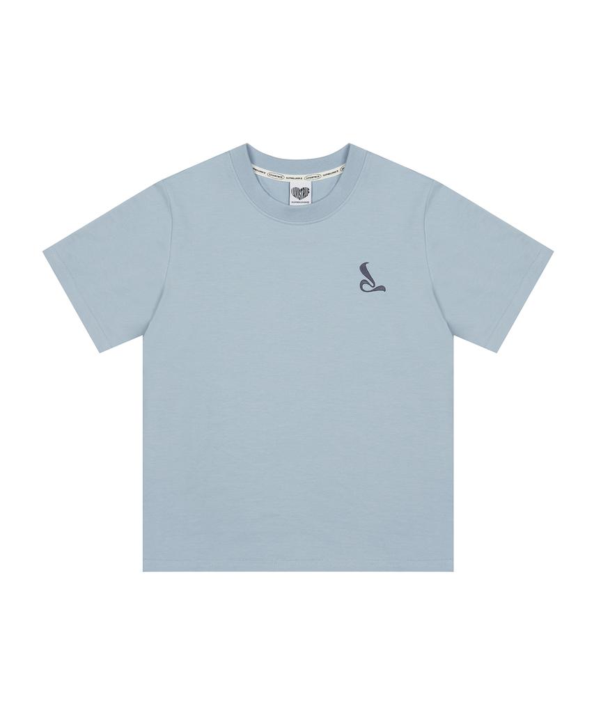 LUVISTRUE Curved L Set Tee(Sky Blue)