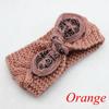 Vintage Flower Women Girl Bow Knot Headband Turban Crochet Knit Hairband Rabbit Ears Headwrap