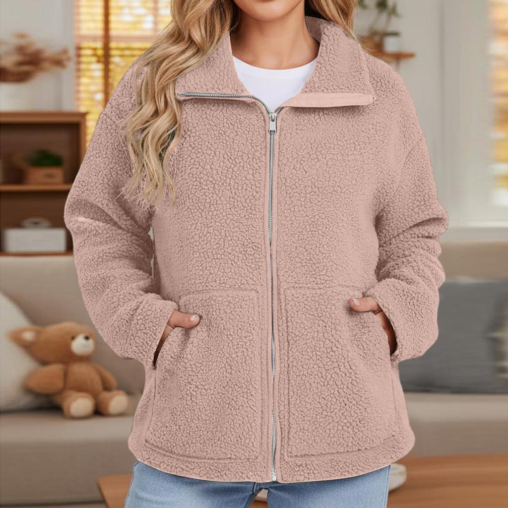 Damska gładka luźna bluza z kapturem z jedną kieszenią casual