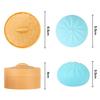 MEIEST 5 PCS Colorful Dumpling Stress Balls Fidget Sensory Toy,Squeeze Dough Ball Stress Relief Hand Toy,Bun with Food Steamer Stretchy Desk Toys