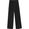Straight Lace-up Suit Pants Women's Autumn Small High Waist Drape Wide-leg Pants New Trousers Casual Pants