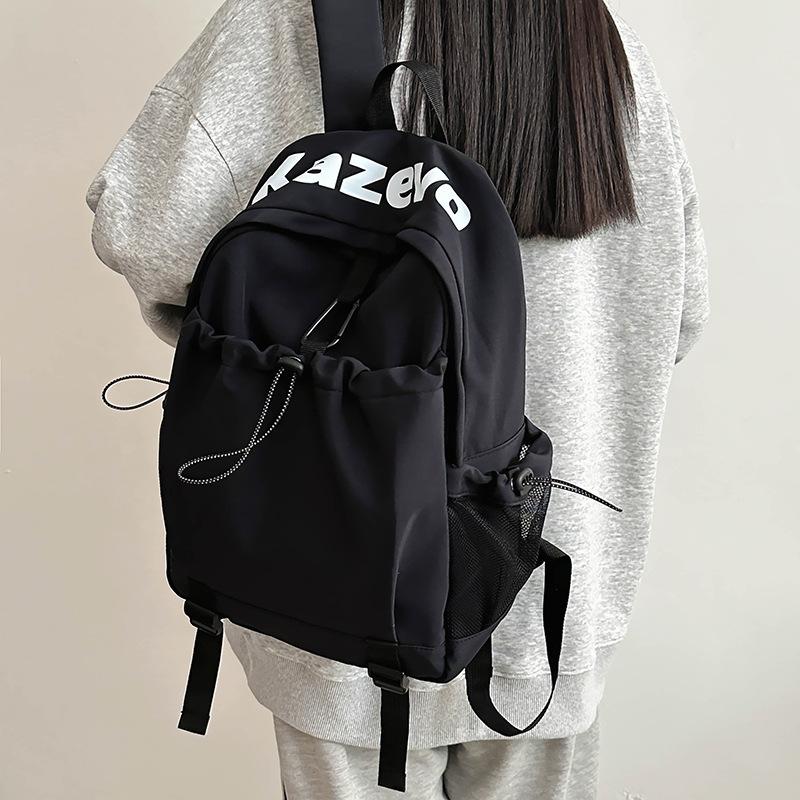 

Повседневный рюкзак простой новый дорожный рюкзак сумка для компьютера рюкзак для ученика средней школы чёрный