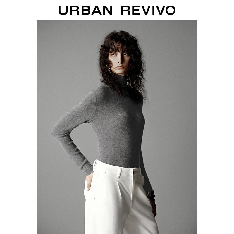 UR Damen UWB950007 Stricktop mit Stehkragen und Slim Fit