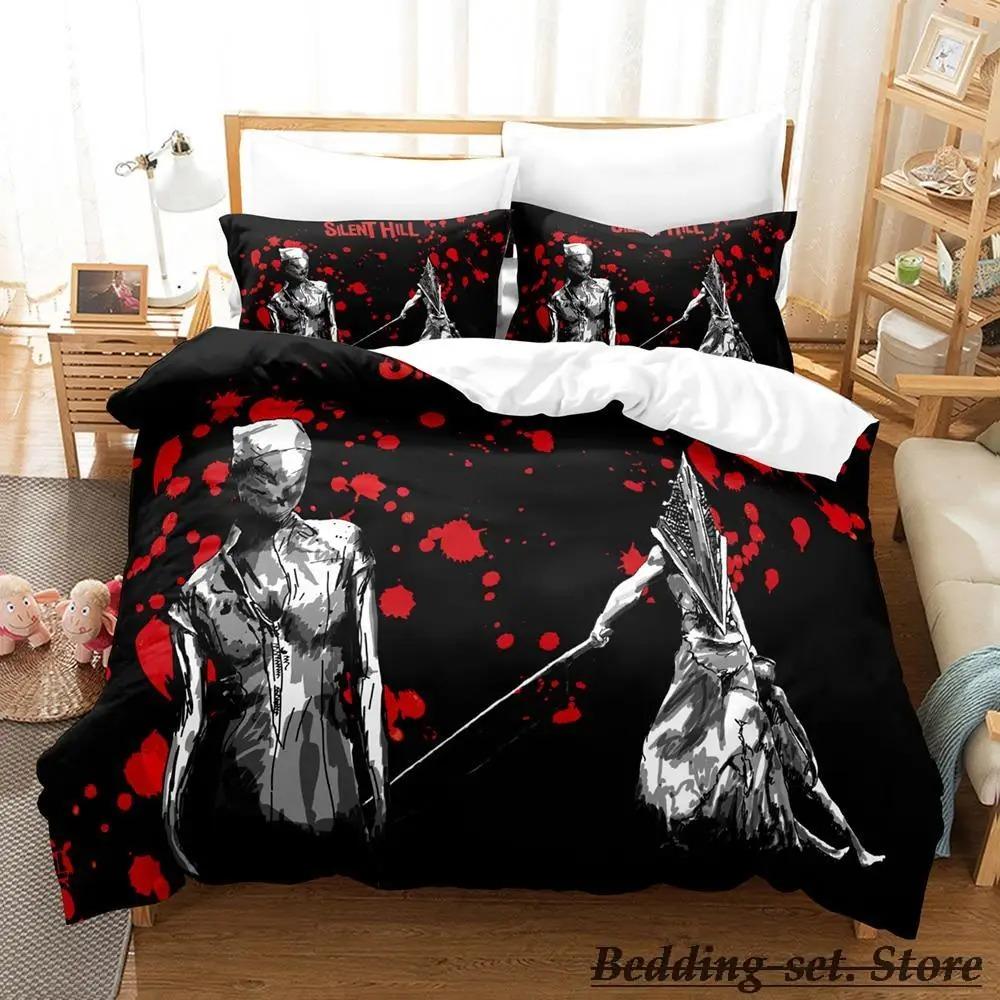 Movie Silent Hill Bedding Set Single Twin Full Queen King Size Duvet Cover for Adult Kid Bedroom