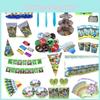 Minecraft Baby Shower Birthday Party Supplies Featuring Vibrant Tableware Set