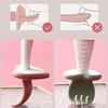 1 Set Baby Spoon Fork Silicone Children's Tableware Set Feeding Baby Tableware Learning Spoon Set Short Simple Spoon