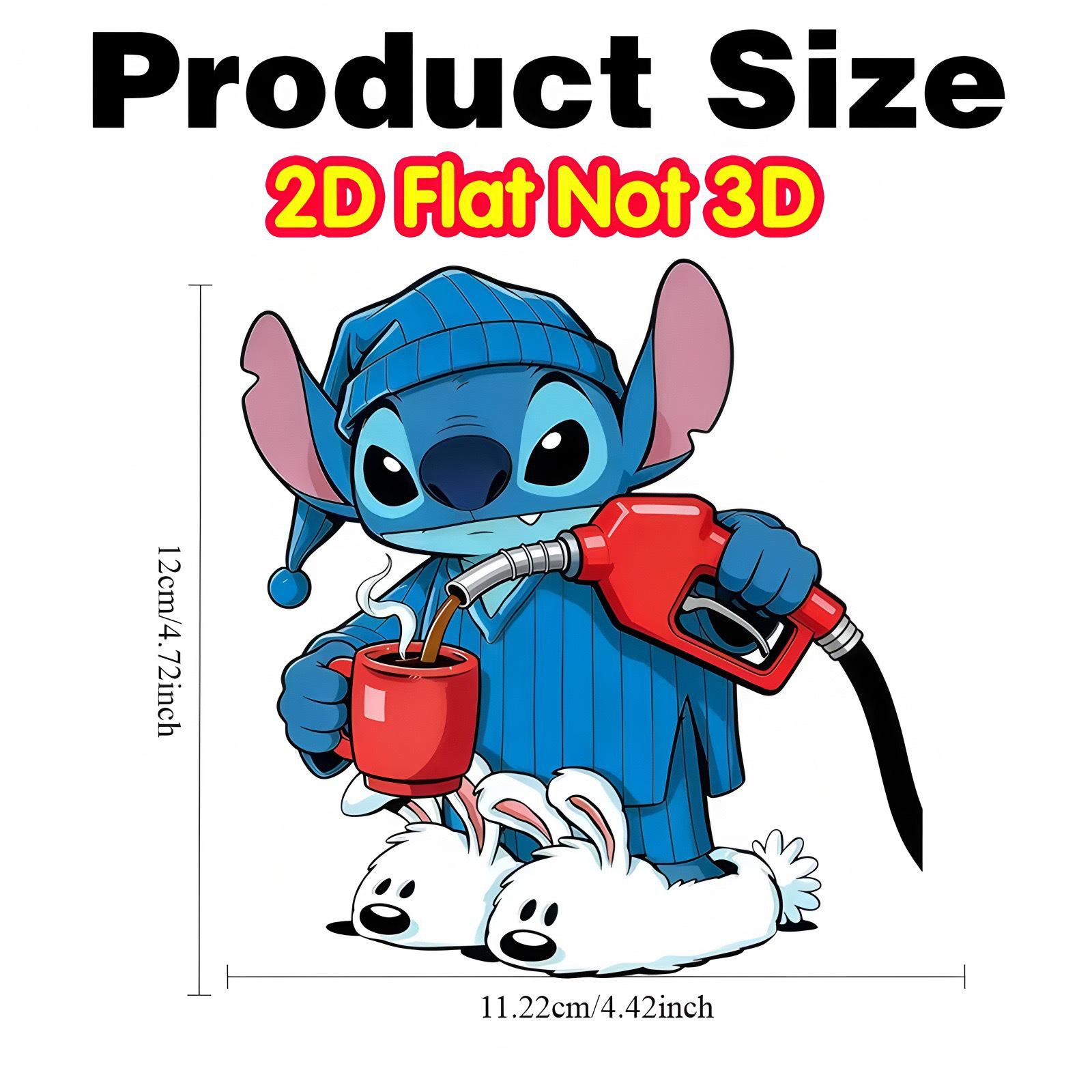 

Стикер-наклейка на бензобак в стиле Stitch Веселые пижамы для украшения