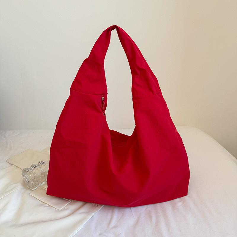 Street Style Womens Nylon Shoulder Bag With Durable Stitching And Mobile Pocket