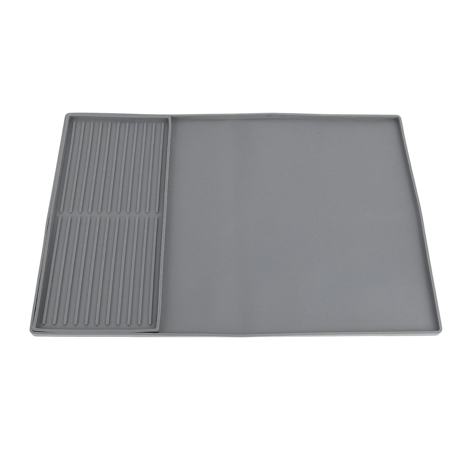 

2 In 1 Silicone Coffee Mat Coffee Bar Mat with Dish Drying Mat for Kitchen Countertops Coffee Bar