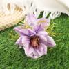 AWAYTR Artifial Colorful Peony Hair Claws Plastic Floral Hair Clips Crab For Girl Gift Hair Accessories Valentine Headwear