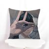Aki H-Hayakawa Cushion Cover Inches Farmhouse Decor Home Throw Pillow Covers For Couch Decorations