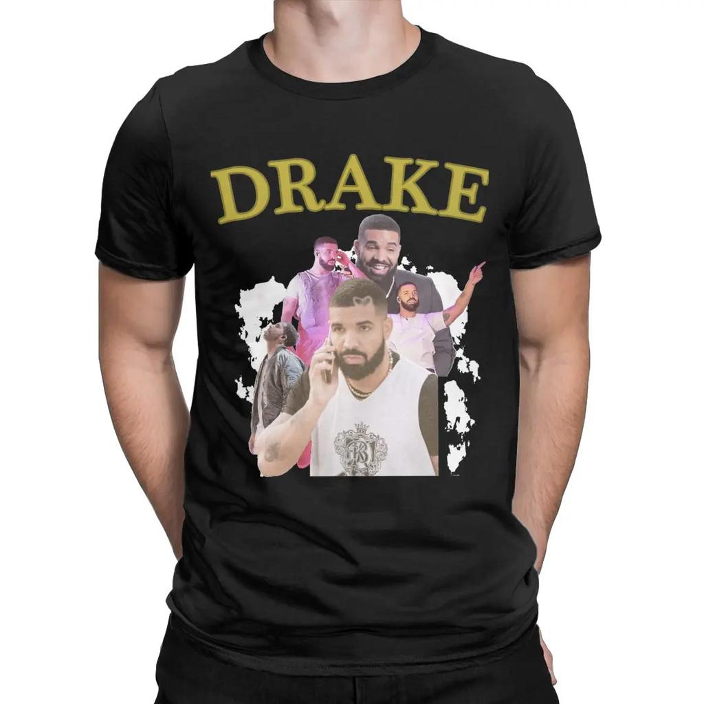 Men's T-Shirt Drizzy Drake Retro Graphic Leisure Cotton Tee Shirt Short Sleeve T Shirt Round Collar Clothing Summer