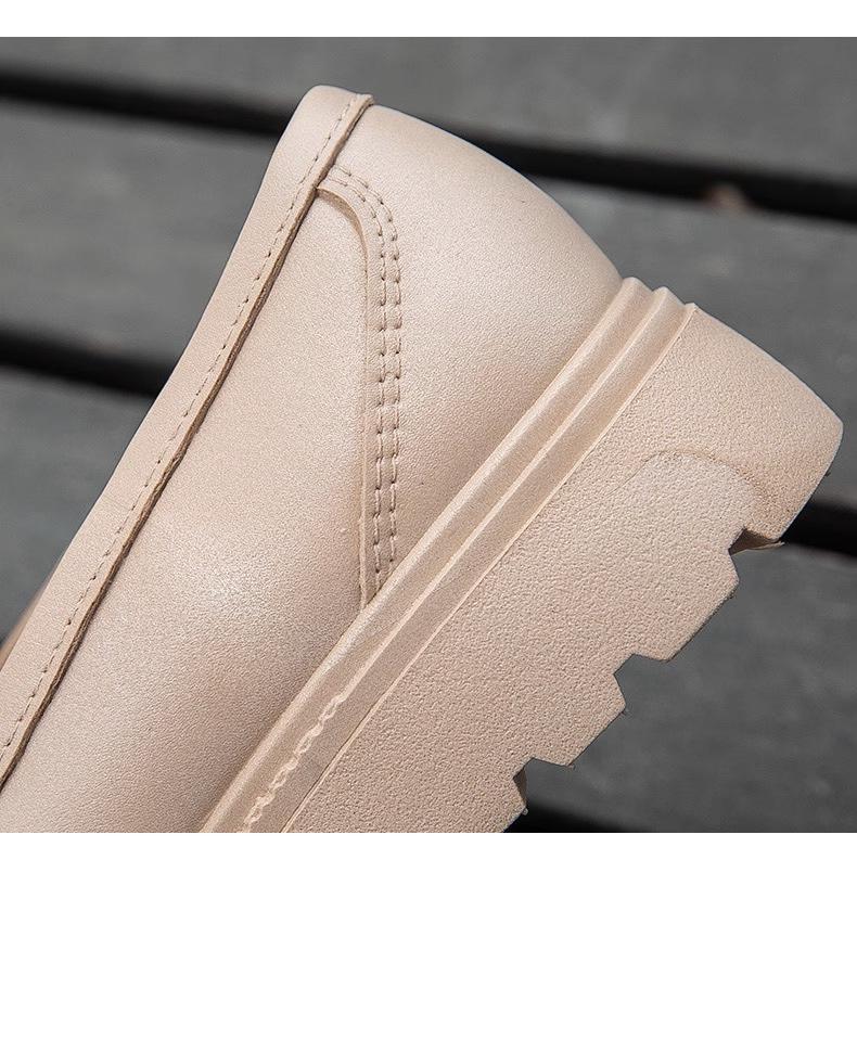 Women's Classic Waterproof Non-Slip Loafers: Thick Sole, Wear-Resistant, British & Korean Style Rain Shoes for Students