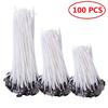 100 Bucăți Fitiluri pentru Lumânări 2,5-20cm Miezuri din Bumbac Pur pentru Fabricarea Lumânărilor Fără Fum Ceară de Soia Pre-cerate Lampă cu Ulei Accesorii DIY pentru Fabricarea Lumânărilor