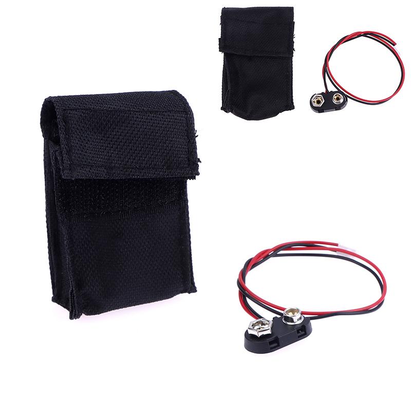 DIY Accessories 9V Battery Case Holder Cover Box Black for Acoustic Guitar Bass Pickup Essential Guitar Parts Set