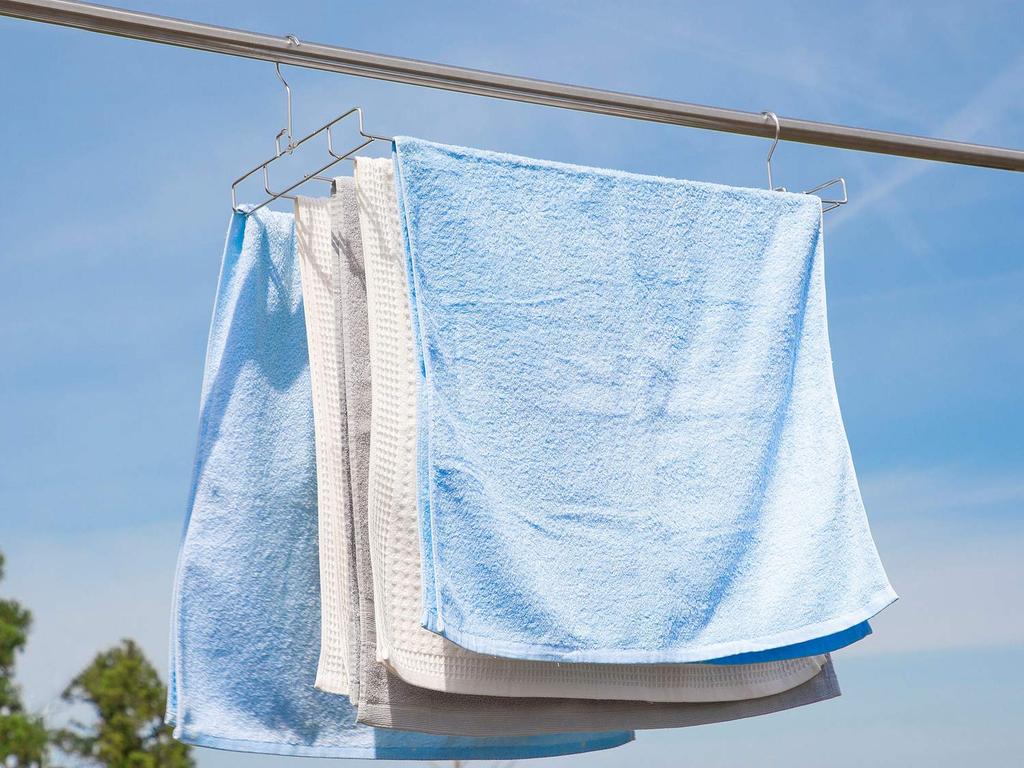 Shimomura Kihan Porte-serviettes de bain à séchage stable avec deux inox durables adapté pour salle de bain intérieur et extérieur 26447 peu encombrant [Fabriqué au Japon]