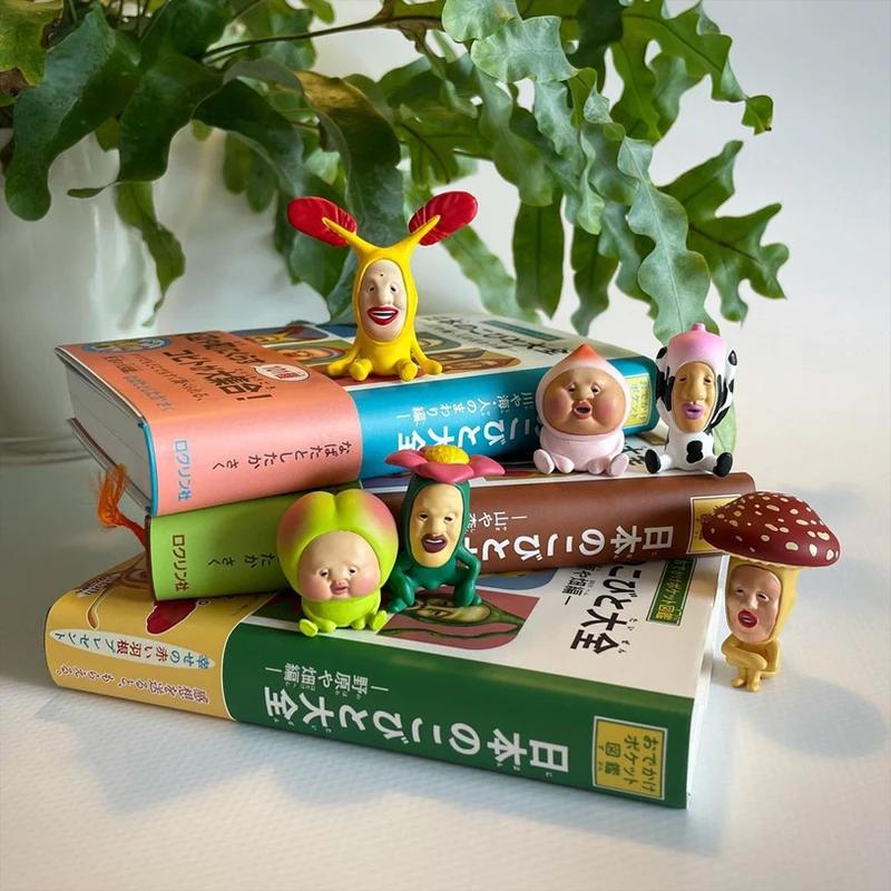 Japan QUALIAS 1st Mr. Fart Peach Cow Sand Sculpture Model Quirky Desktop Ornaments Capsule Toy No Eggshells