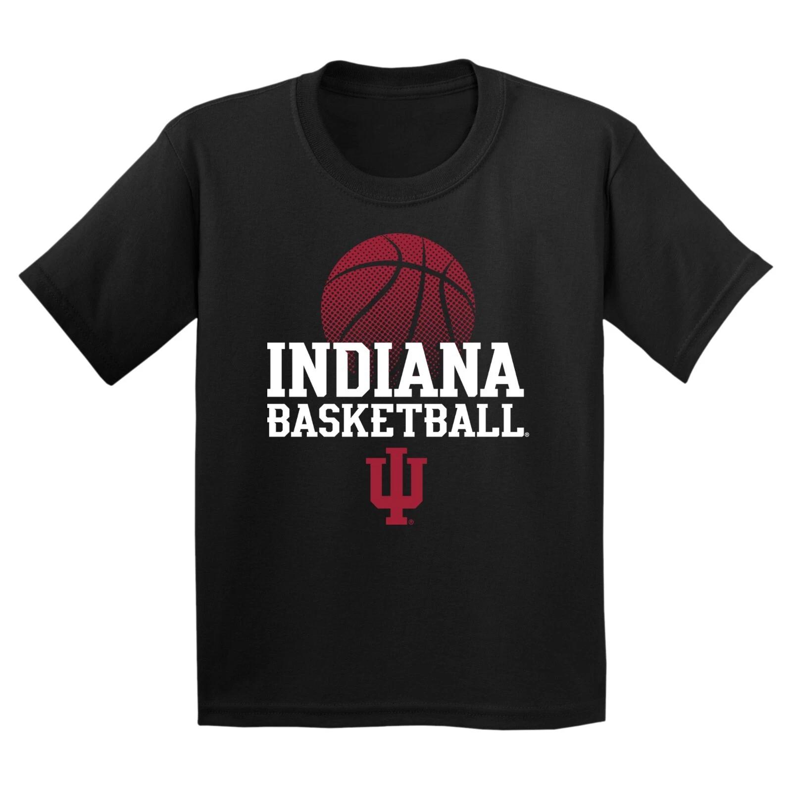 Indiana Hoosiers Basketball Flux, Team Color Youth T Shirt - Black M
