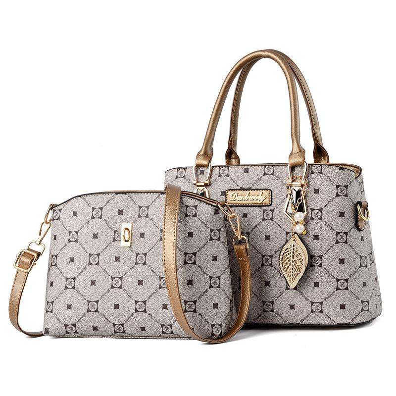 Chic Pu Maternal Handbag Versatile Crossbody Bag For Seniors With Spacious Interior