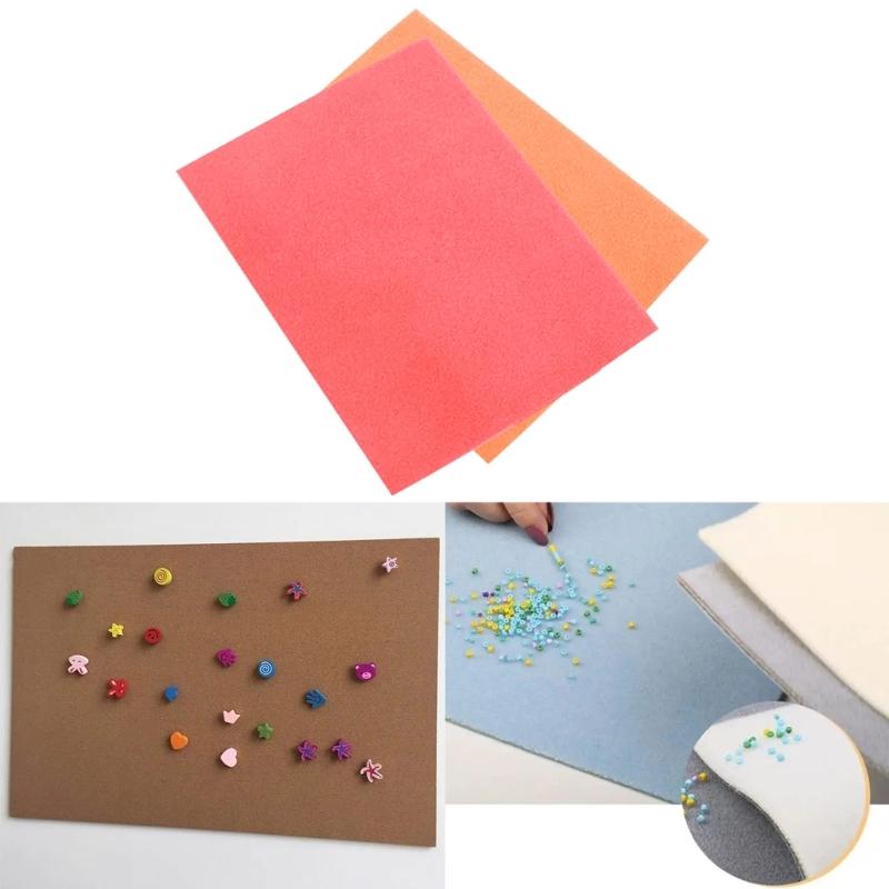 2 Pack Padded Bead Cloth Sponge Bead Pads Hand Cushion Bead Pads Jewelry Essential Tool Perfect for DIY Beading Projects