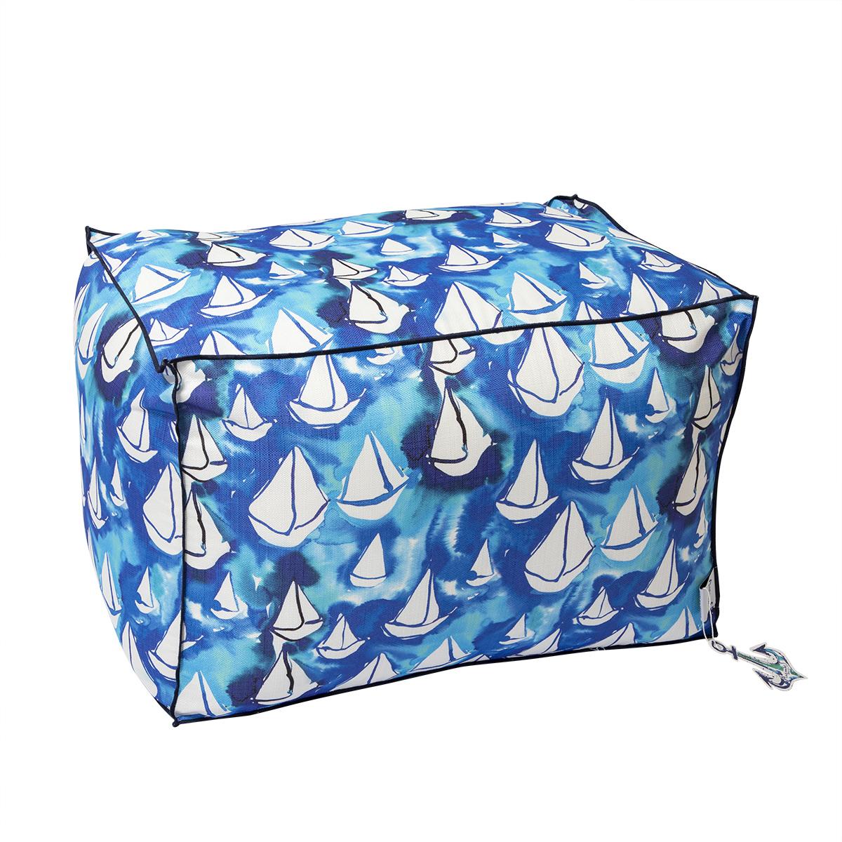 

AnemosS Orsa Rectengular Pouf, 100% Cotton Fabric, Functional, Rectengular, Foam Filling