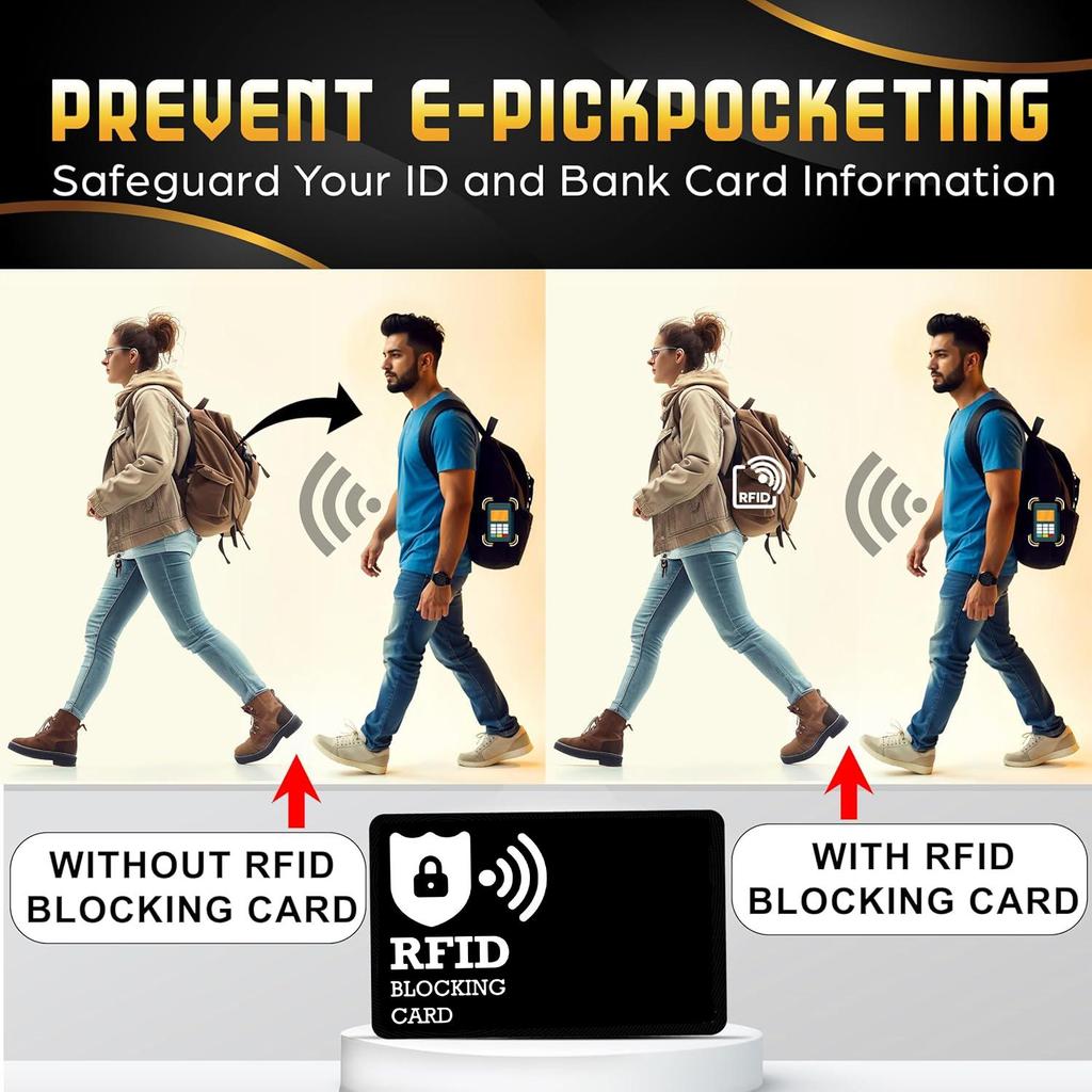 RFID Blocking Card, Safecard NFC Debit Credit Card Passport Protector