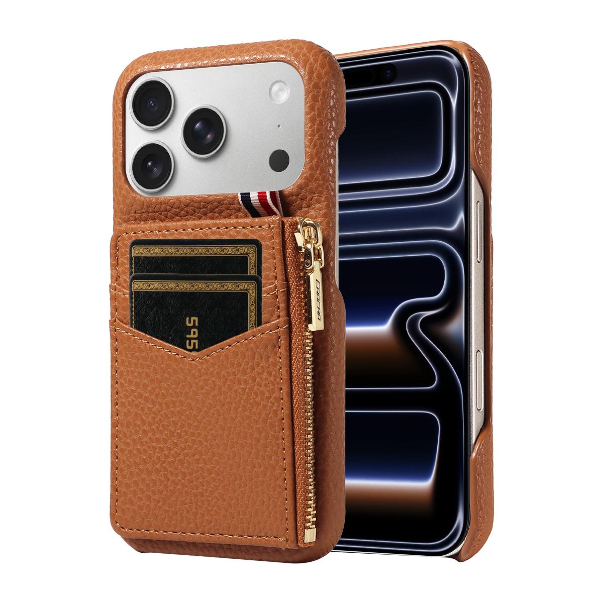 

PU Leather Phone Case for IPhone 17 16 15 14 13 12 11 Pro Max Plus Mini 17 Pro Air Anti-Theft with Card Slots Wallet Cover iPhone 15 Pro Max коричневий