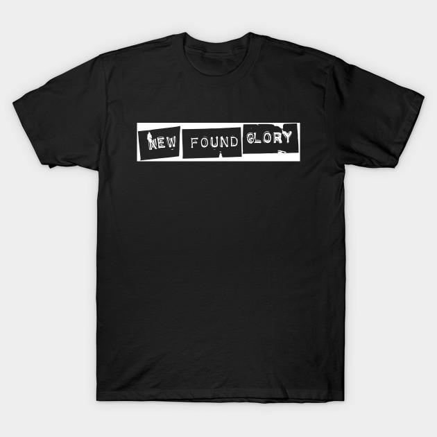 

Men Black Print T-shirt New Found Glory No-Cut Transfer Paper Print Cotton Tshirt 3XL чорний