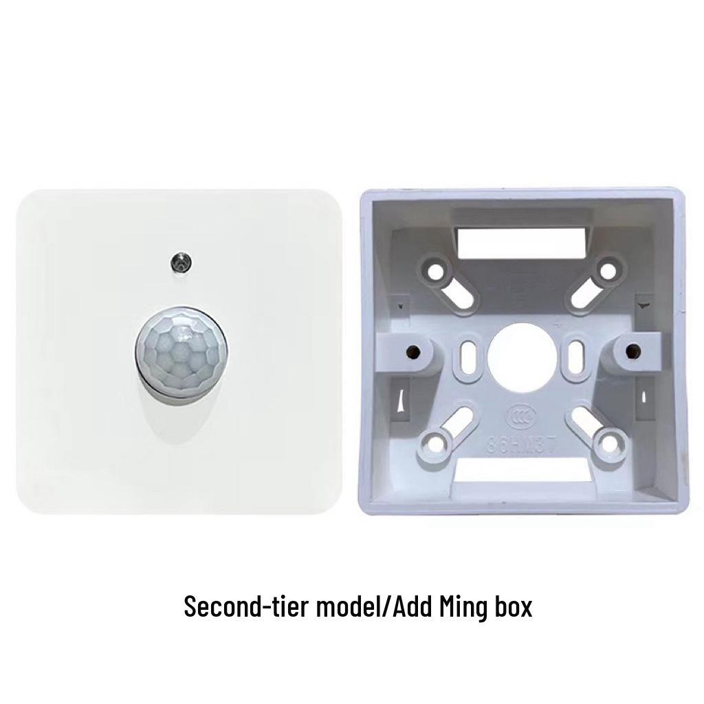 Type 86 Infrared Sound & Light Control with Human Body Sensor 220V Corridor Delay Switch