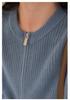 Women's Fashion Double Pocket Cashmere Cardigan - Round Neck, Double Zipper, Pure Wool Sweater Coat for Autumn/Winter