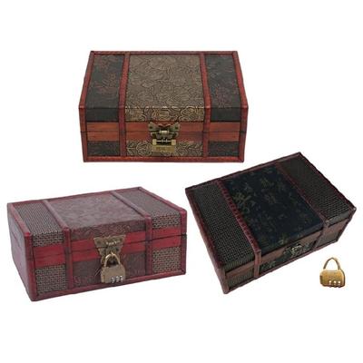 Scatola portaoggetti in legno robusto fatta a mano con design vintage, accessorio per la casa per organizzare gioielli e accento per la decorazione della casa