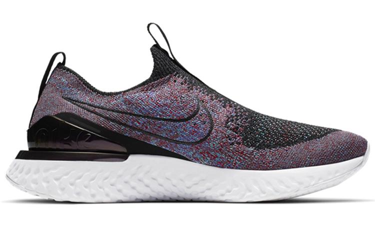 Nike Epic Phantom React Flyknit Black University Red Hyper Jade Women's BV0415-002