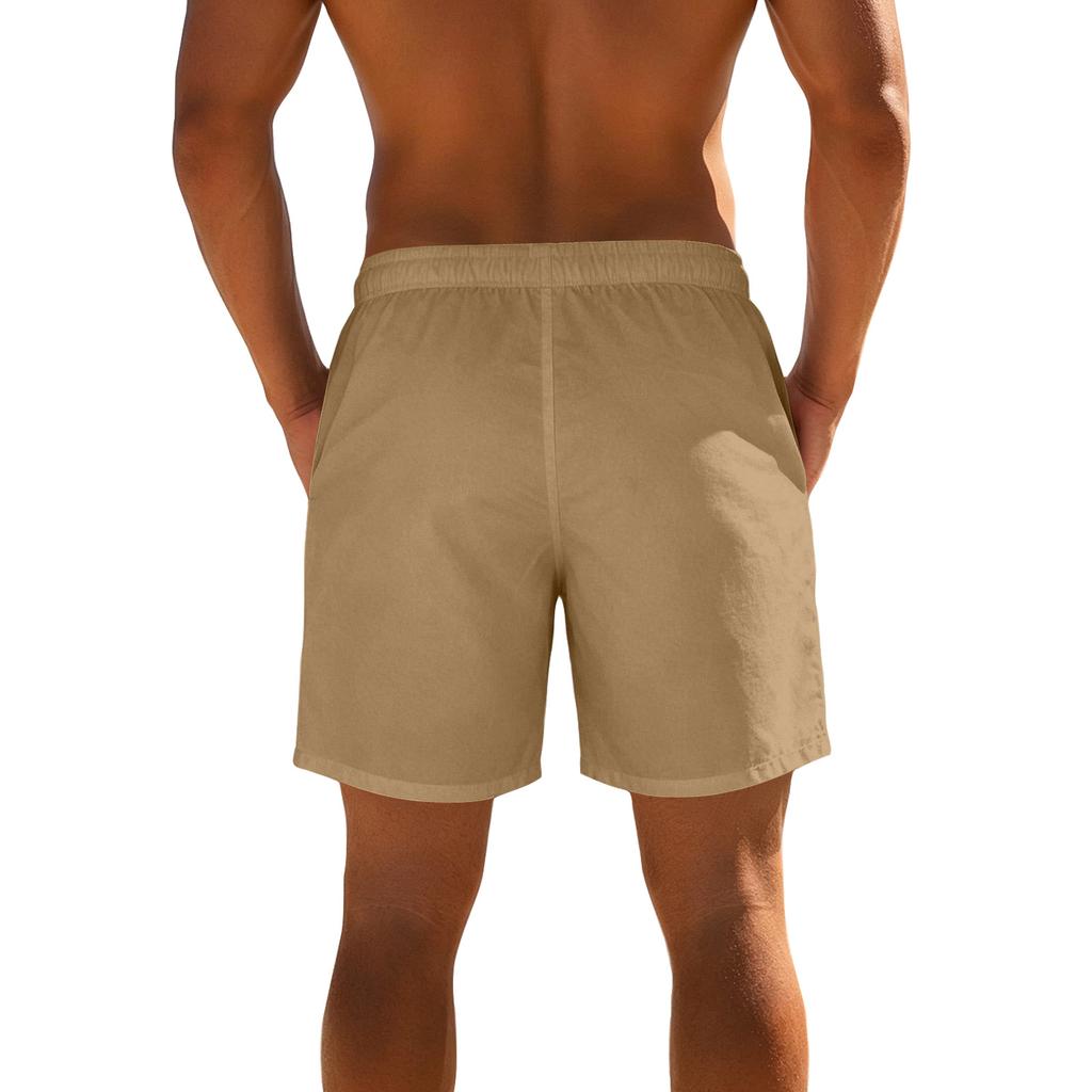 Men's Casual Printed Athletic Shorts with Elastic Waistband and Drawstring for Outdoor Sports and Leisure Wear Suitable for Daily Use