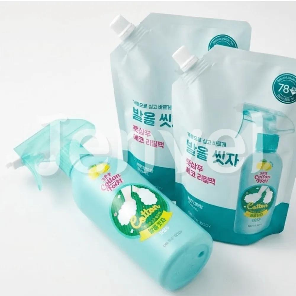 

ON THE BODY Cotton Foot Let s Wash Your Feet Foot Shampoo Lemon 510ml + 2 Refills 500ml Foot Odor Removal 510ml + 2 x 500ml refills