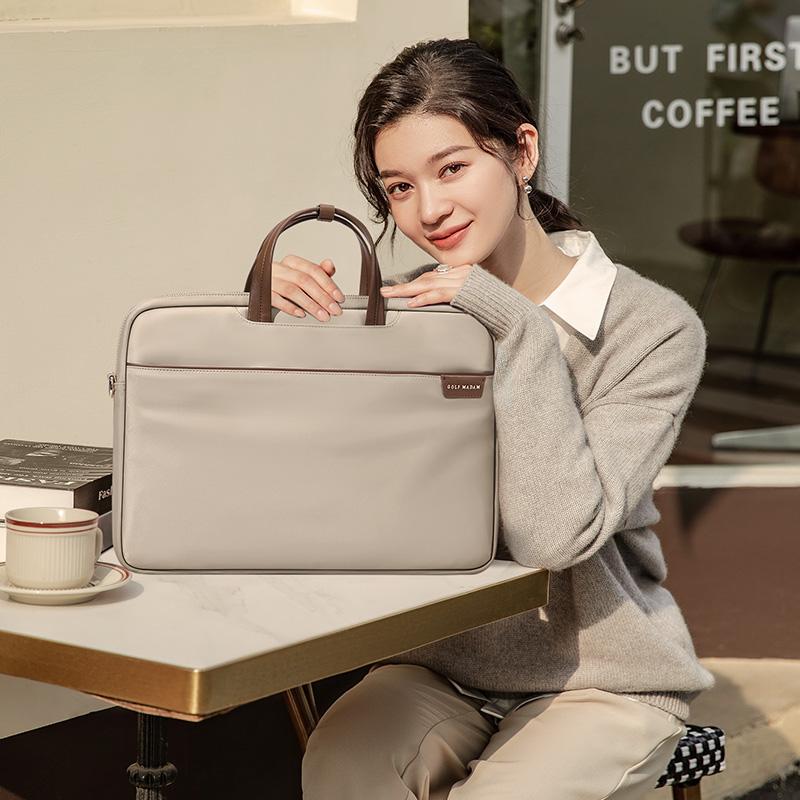 New GOLF Fabric Portable Briefcase Laptop Bag Regular Women's Multicolor GAL22780+GAL23780