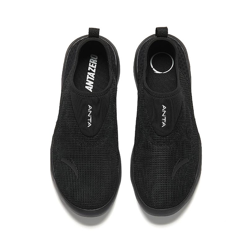 Anta Bequeme Modische Rutschfeste Atmungsaktive Low-Top Trainingsschuhe Herren Sneaker Schwarz 912527703-4