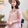 Women's Retro Folk Style Lapel Shirt with Oblique Collar and Chinese Button Design in Cotton-Linen
